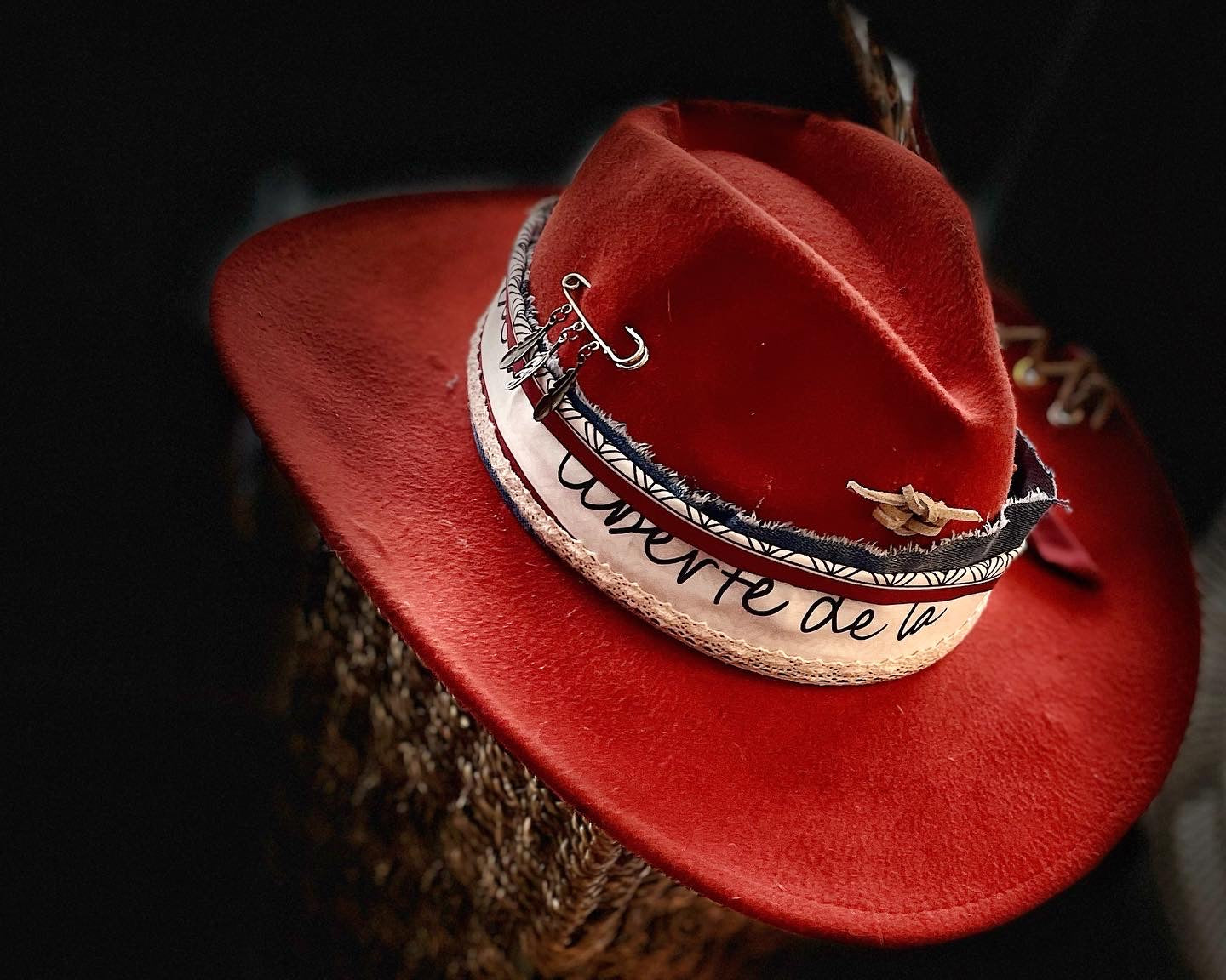 Rust cowboy hat