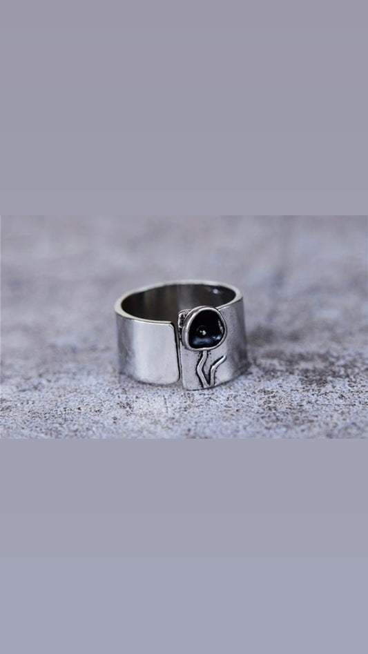 Simply Black Boho Ring